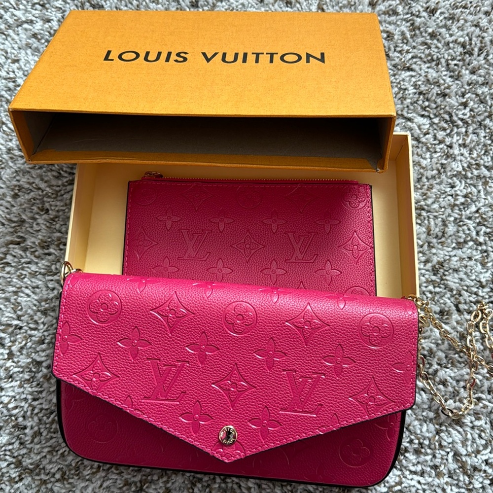 Hot Pink Louis Vuitton crossbody bag